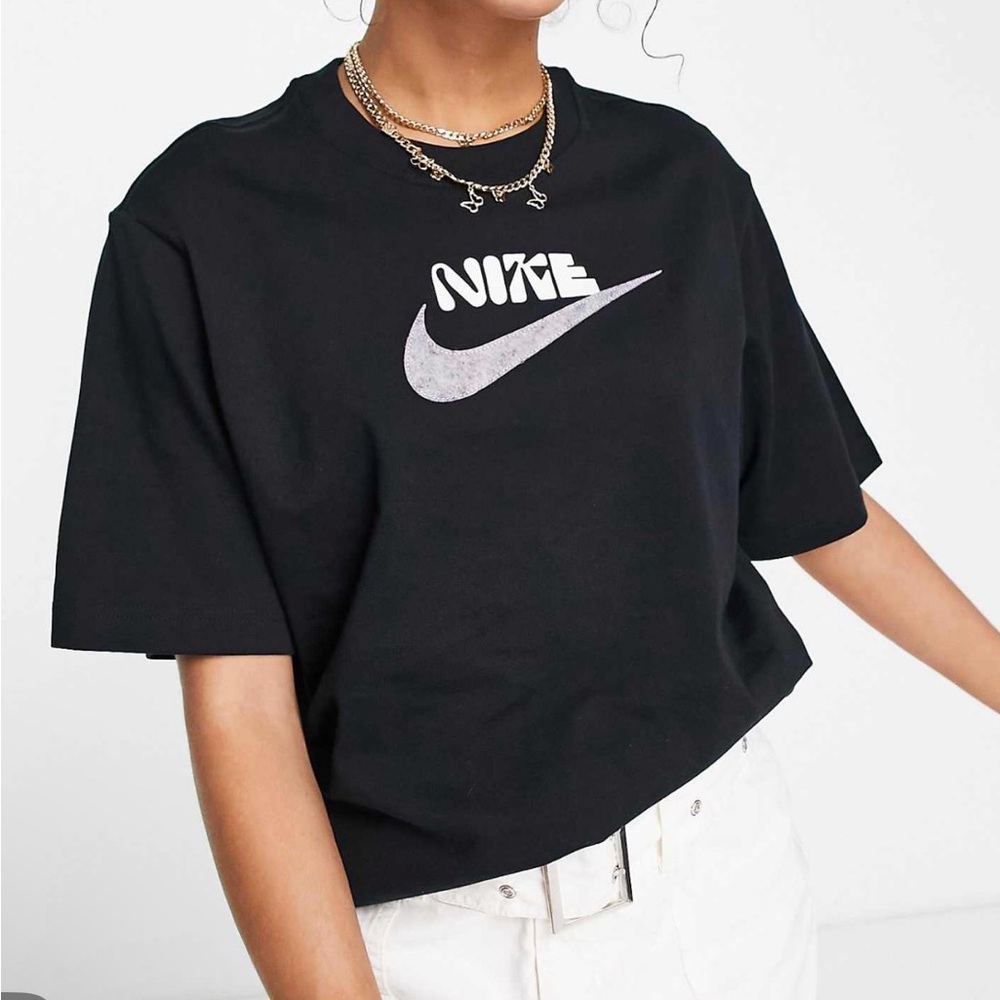 Nike Black and White Logo Tee